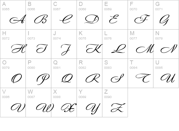 Andantino script details - Free Fonts at FontZone.net