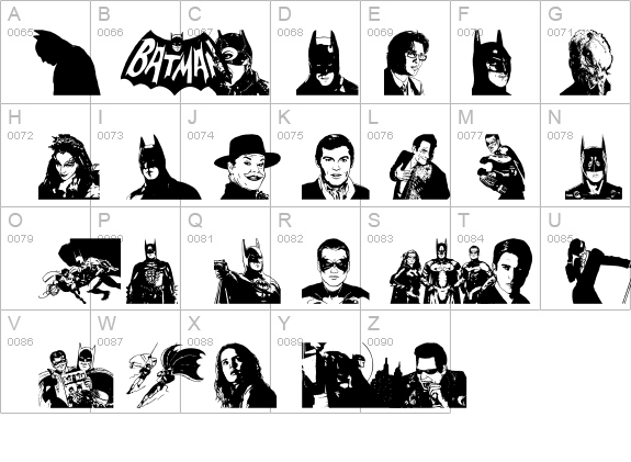 Batman The Dark Knight details - Free Fonts at FontZone.net