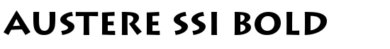 Austere SSi Bold - Download Thousands of Free Fonts at FontZone.net