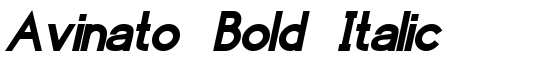 Avinato Bold Italic - Download Thousands of Free Fonts at FontZone.net