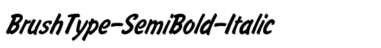 BrushType-SemiBold-Italic - Download Thousands of Free Fonts at FontZone.net