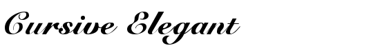 Cursive Elegant - Download Thousands of Free Fonts at FontZone.net