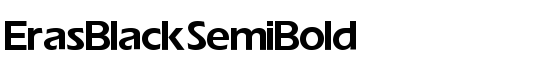 Eras Black SemiBold - Download Thousands of Free Fonts at FontZone.net