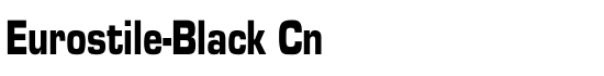 Eurostile-Black Cn - Download Thousands of Free Fonts at FontZone.net