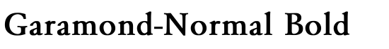 Garamond-Normal Bold - Download Thousands of Free Fonts at FontZone.net