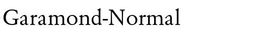 Garamond-Normal - Download Thousands of Free Fonts at FontZone.net