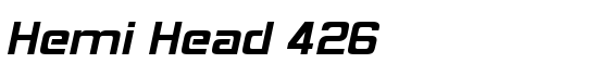 Hemi Head 426 - Download Thousands of Free Fonts at FontZone.net