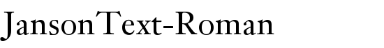 JansonText-Roman - Download Thousands of Free Fonts at FontZone.net
