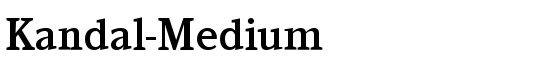 Kandal-Medium - Download Thousands of Free Fonts at FontZone.net