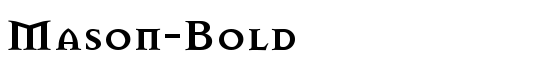 Mason-Bold - Download Thousands of Free Fonts at FontZone.net