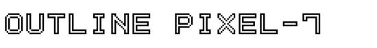 Outline Pixel-7 - Download Thousands of Free Fonts at FontZone.net