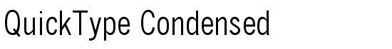 QuickType Condensed - Download Thousands of Free Fonts at FontZone.net