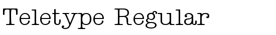 Teletype Regular - Download Thousands of Free Fonts at FontZone.net