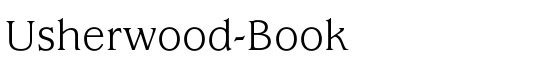 Usherwood-Book - Download Thousands of Free Fonts at FontZone.net