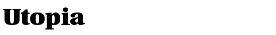 Utopia - Download Thousands of Free Fonts at FontZone.net