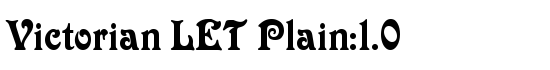 Victorian LET Plain:1.0 - Download Thousands of Free Fonts at FontZone.net