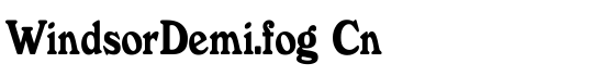 WindsorDemi.fog Cn - Download Thousands of Free Fonts at FontZone.net