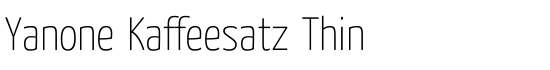 Yanone Kaffeesatz Thin - Download Thousands of Free Fonts at FontZone.net