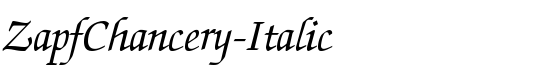 ZapfChancery-Italic - Download Thousands of Free Fonts at FontZone.net