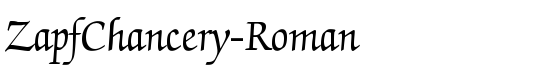 ZapfChancery-Roman - Download Thousands of Free Fonts at FontZone.net