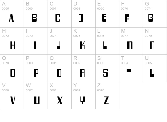 256 Bytes details - Free Fonts at FontZone.net