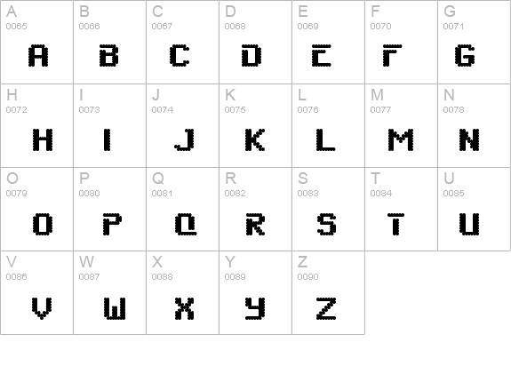 6809chargen details - Free Fonts at FontZone.net