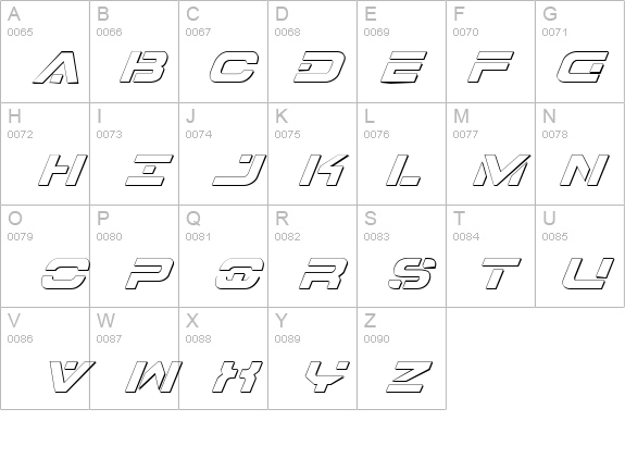 7th Service Outline Italic details - Free Fonts at FontZone.net