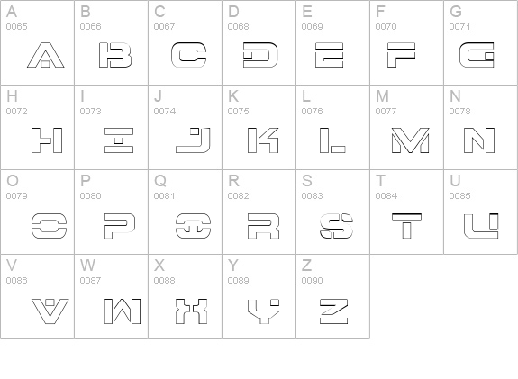 7th Service Outline details - Free Fonts at FontZone.net