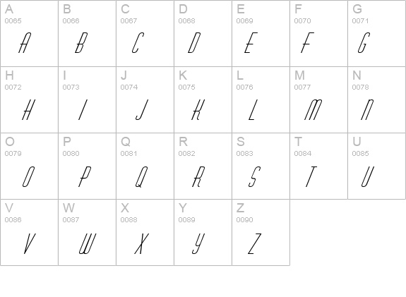 a_HuxleyCaps Italic details - Free Fonts at FontZone.net