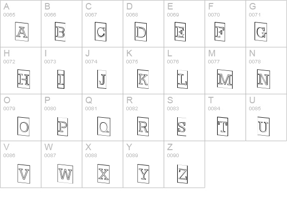 a_NoterCameoOutlineDown details - Free Fonts at FontZone.net