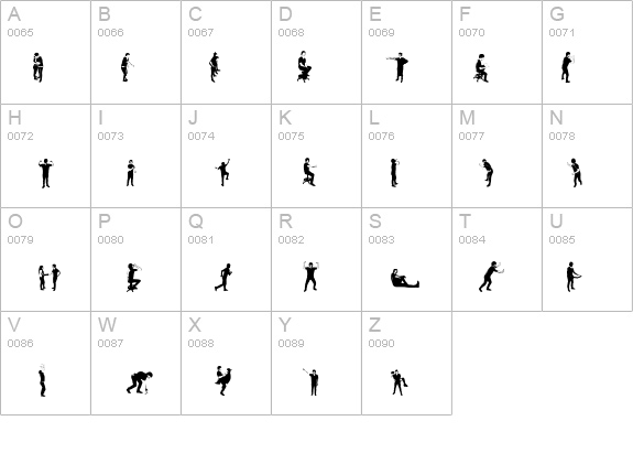 accion dingbat tipografia details - Free Fonts at FontZone.net