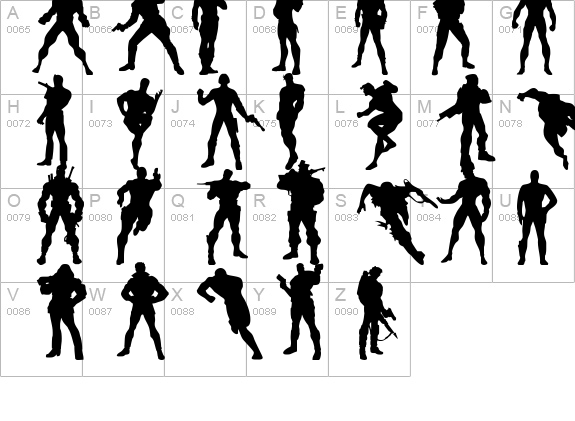 Action Men details - Free Fonts at FontZone.net