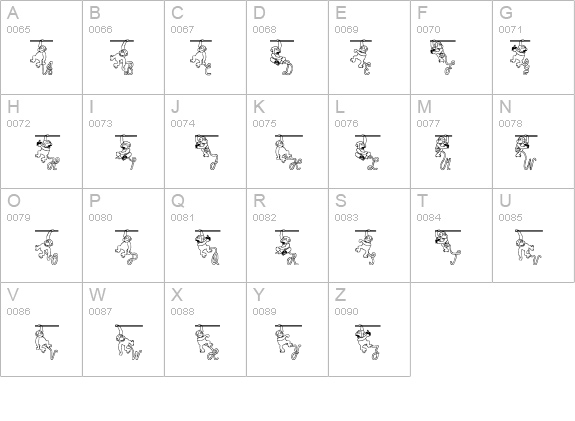 Affenschaukel details - Free Fonts at FontZone.net