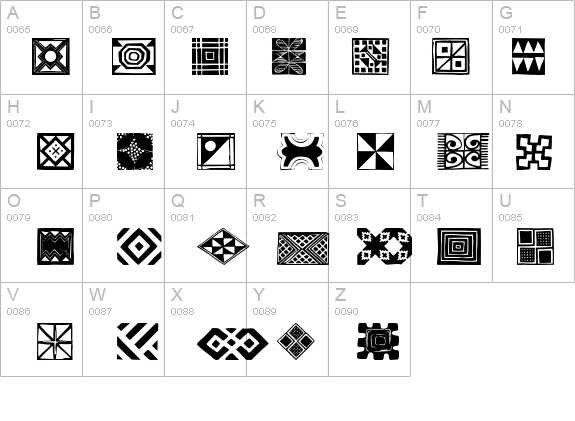 AfricanOrnamentsOne details - Free Fonts at FontZone.net