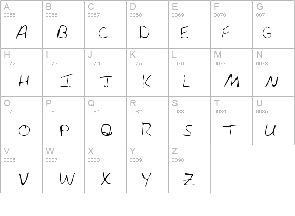 AlainasHand Regular details - Free Fonts at FontZone.net