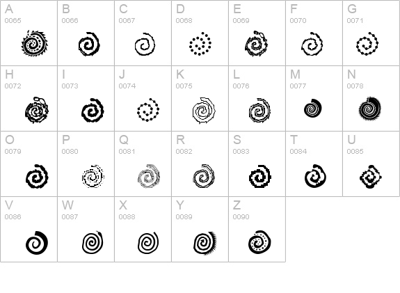 AleOrnamentsSpiratoLL details - Free Fonts at FontZone.net