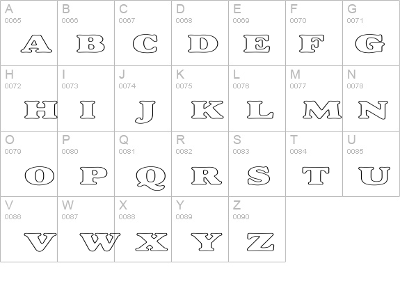 Alfredo Heavy Hollow Expanded details - Free Fonts at FontZone.net