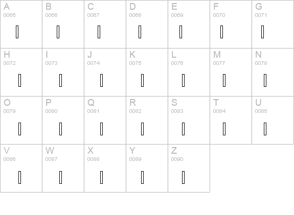 AlHarfAlJadid One Latin Figures details - Free Fonts at FontZone.net