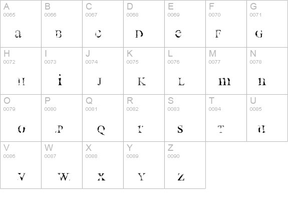 all used up details - Free Fonts at FontZone.net