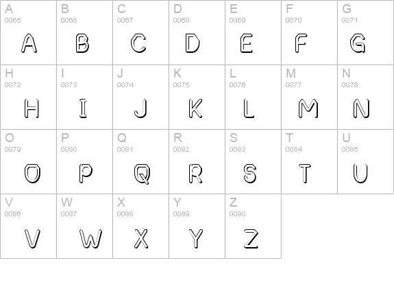 Alpha Romanie Outline G98 details - Free Fonts at FontZone.net