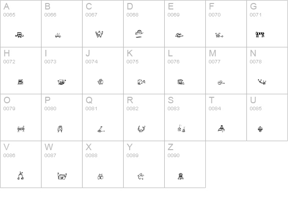 Alphabots details - Free Fonts at FontZone.net