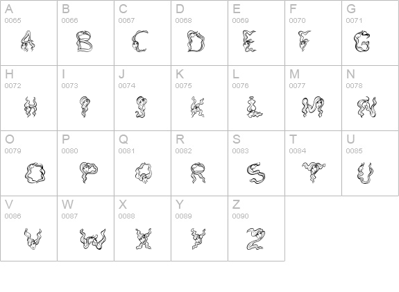AlphaWomanHair details - Free Fonts at FontZone.net