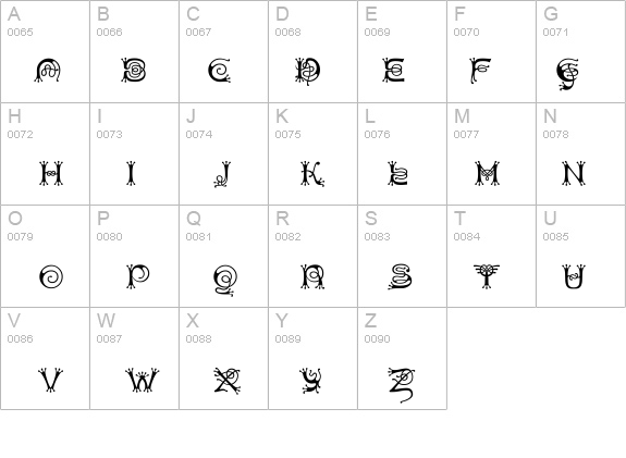 Antherton Cloister details - Free Fonts at FontZone.net