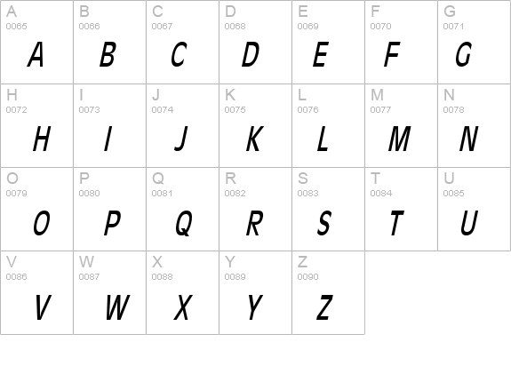 Antiqua 101 Thin Italic details - Free Fonts at FontZone.net