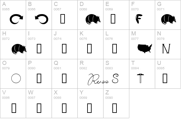 Armadillo details - Free Fonts at FontZone.net
