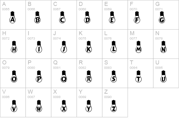 Armleuchter details - Free Fonts at FontZone.net