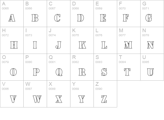 Army Hollow details - Free Fonts at FontZone.net