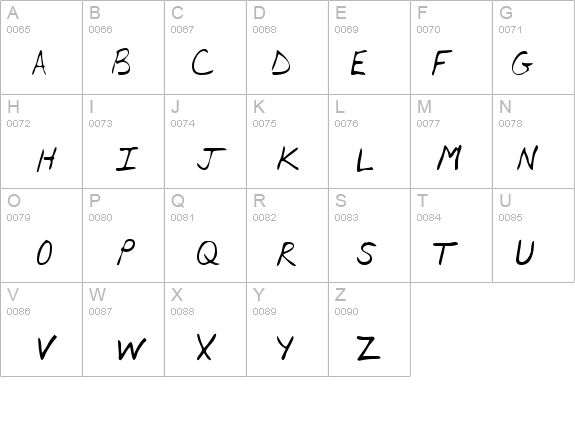 ArronsHand details - Free Fonts at FontZone.net