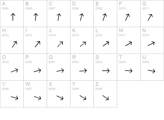 ArrowFont details - Free Fonts at FontZone.net