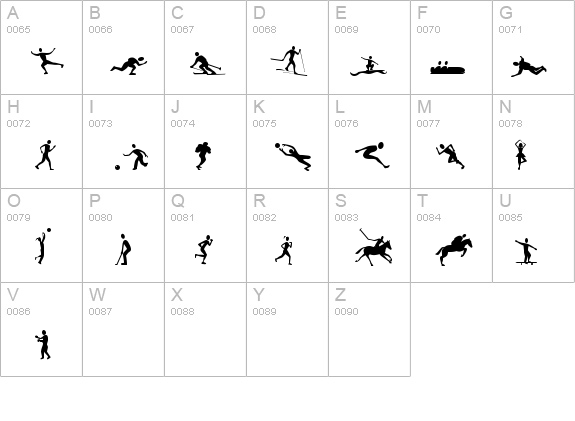 Athletes details - Free Fonts at FontZone.net